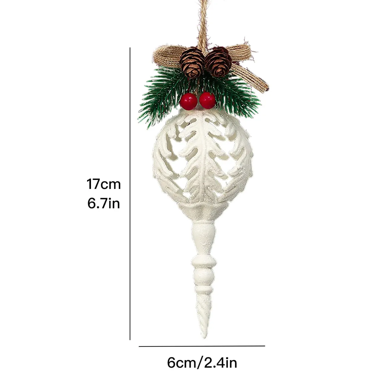 2Pcs Christmas White Conch Pendant