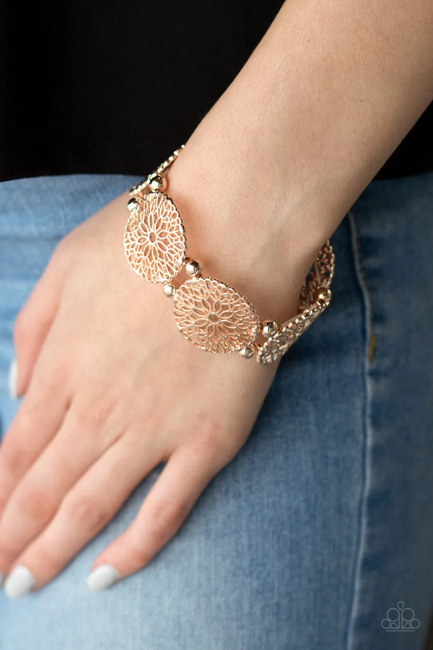 A Good MANDALA Is Hard to Find Rose Gold Paparazzi Bracelet