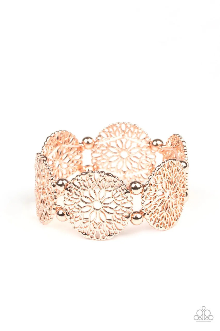 A Good MANDALA Is Hard to Find Rose Gold Paparazzi Bracelet