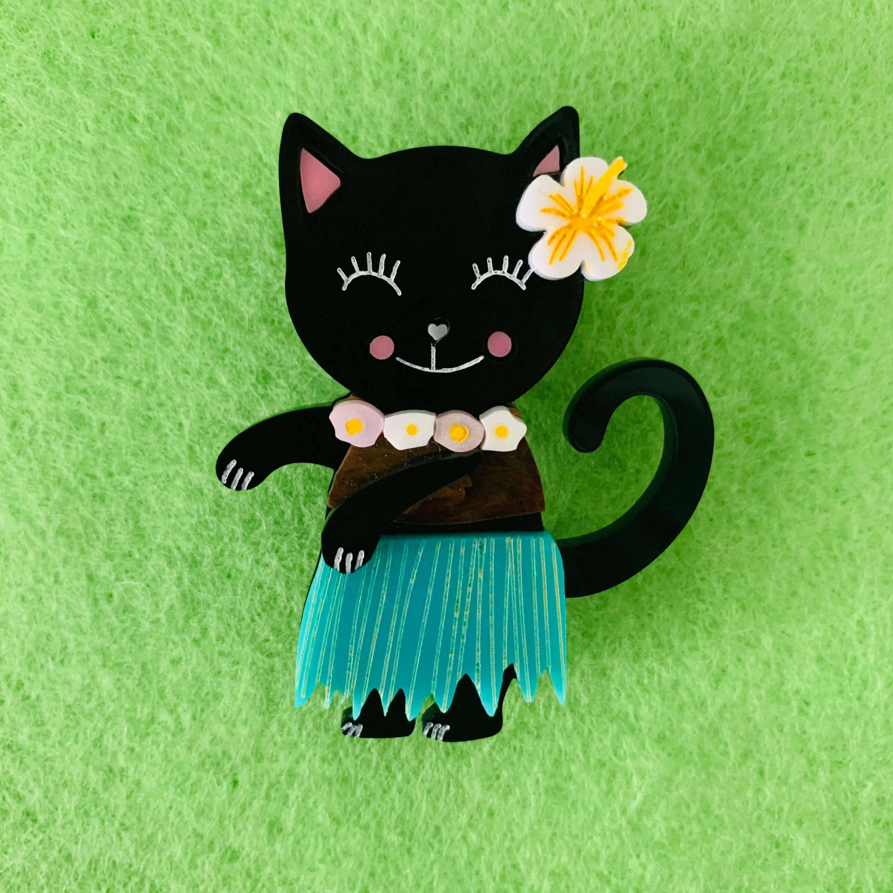 Aloha Kitty - Brooch