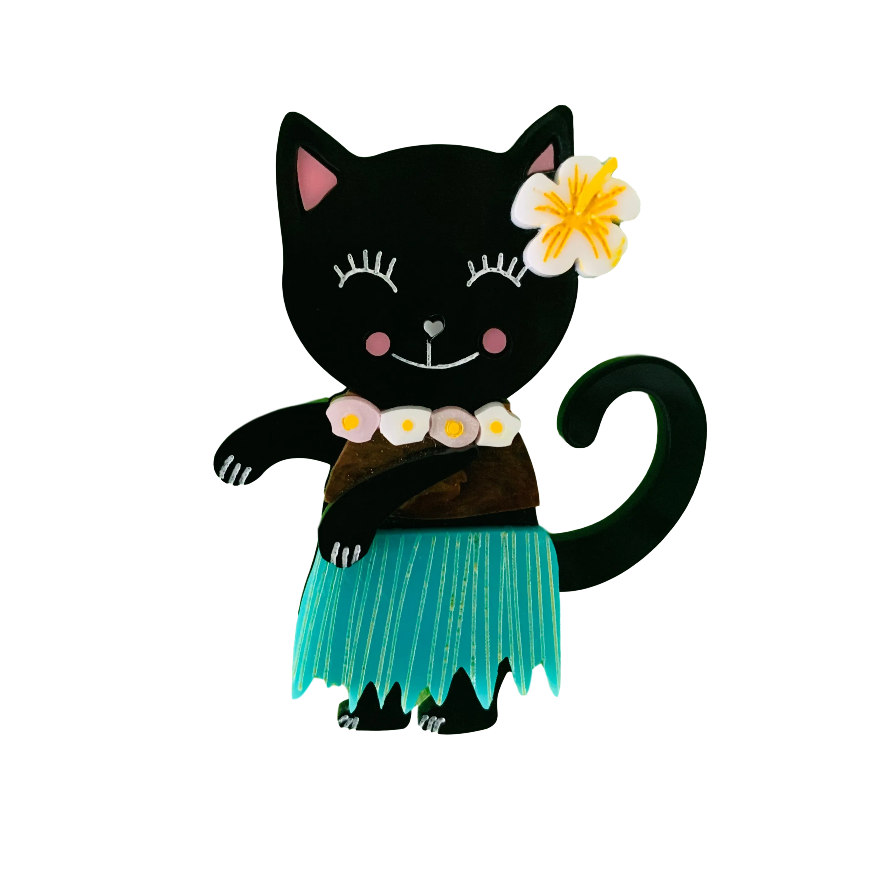 Aloha Kitty - Brooch