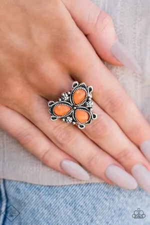 Ambrosial Gardens Orange Paparazzi Ring