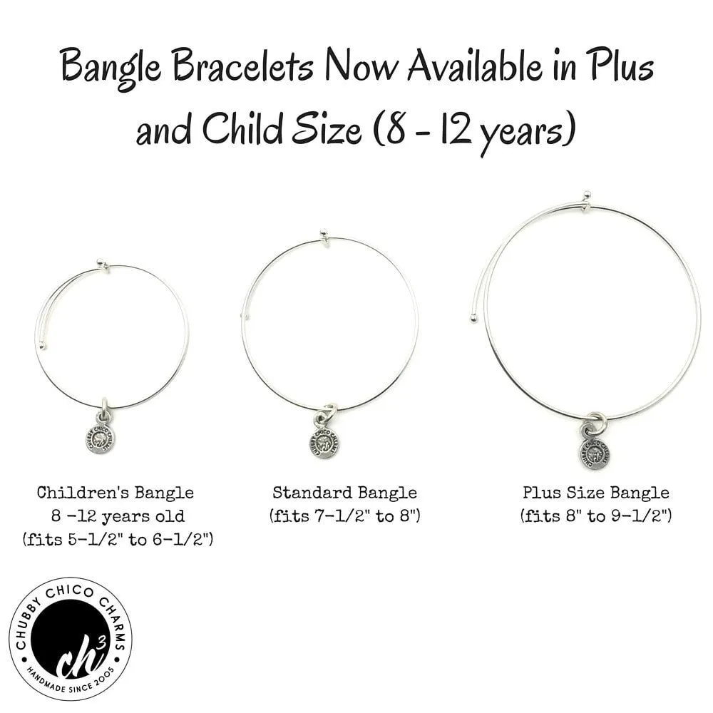 Animals Don't Frighten Me Mankind Does Expandable Bangle Bracelet Set