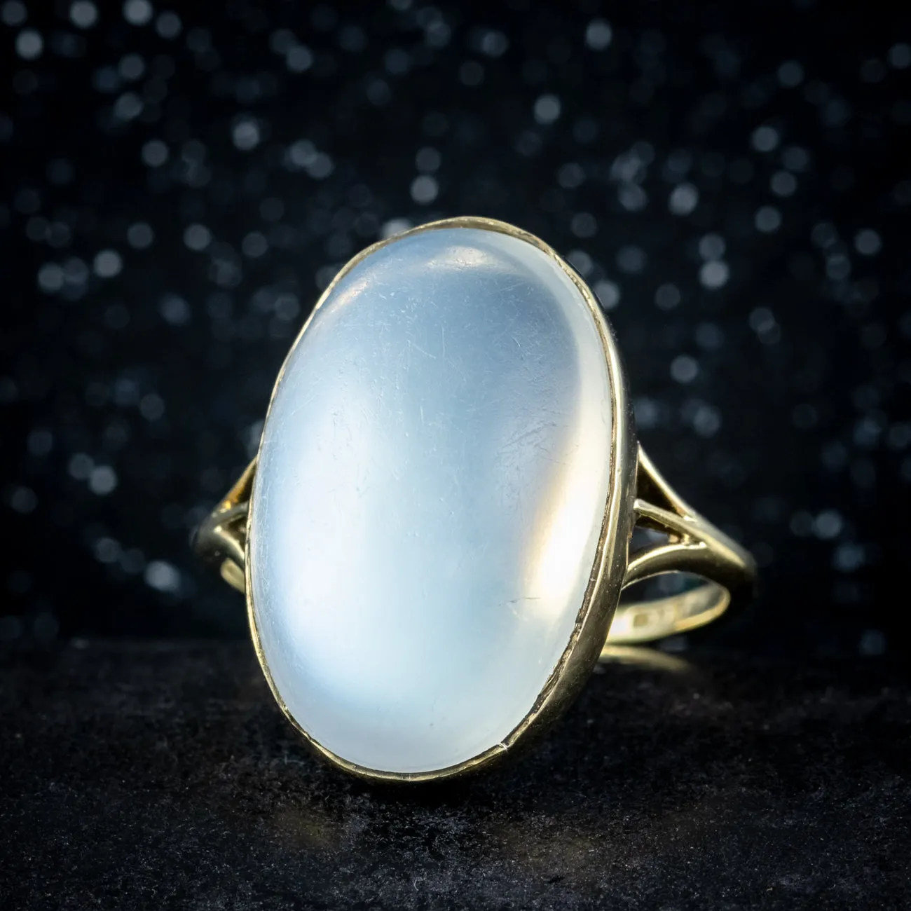 Antique Victorian Moonstone Ring 12ct Stone