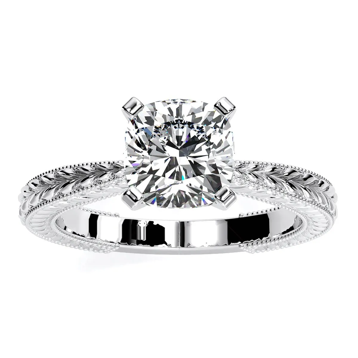 Azalea - GIA Natural Cushion Diamond Engagement Ring