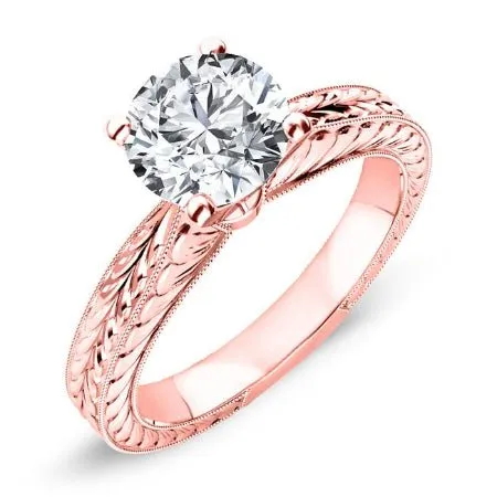 Azalea - GIA Natural Round Diamond Engagement Ring