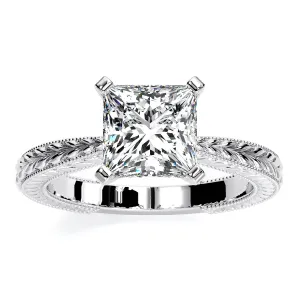 Azalea - Princess Lab Diamond Engagement Ring (IGI Certified)