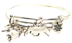 Boar Mascot Expandable Bangle Bracelet Set