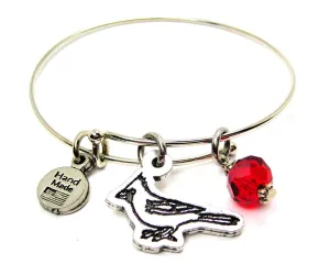 Cardinals Mascot Expandable Bangle Bracelet