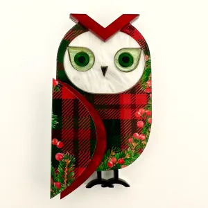 Carolyn the Christmas owl 🦉- Brooch - Set of 4