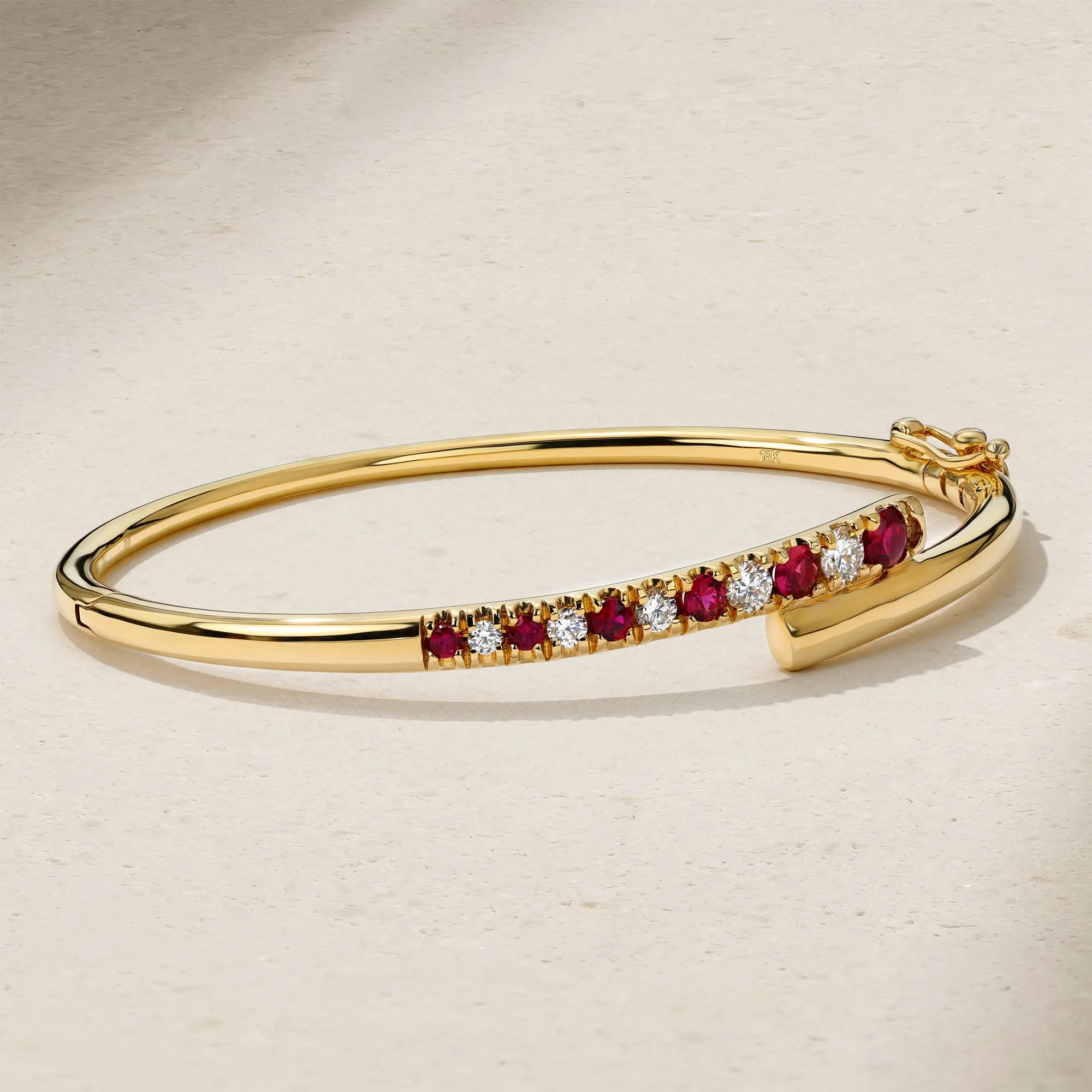 Coil Ruby Bangle