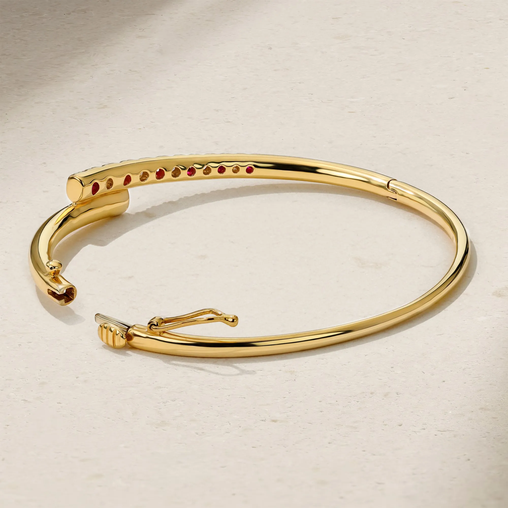 Coil Ruby Bangle