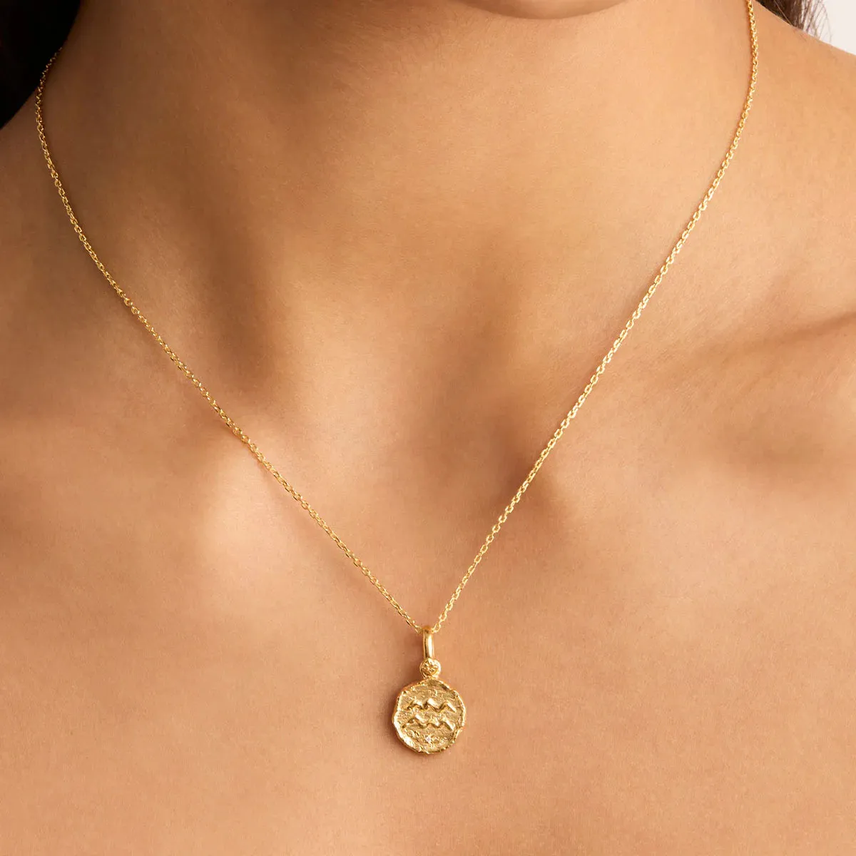 Cosmic Love Zodiac Annex Link Pendant - Aquarius