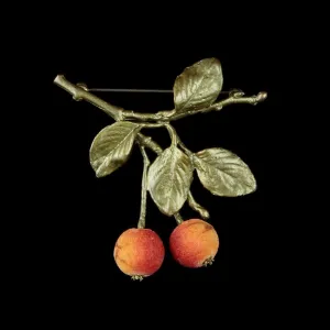 Crab Apple Brooch