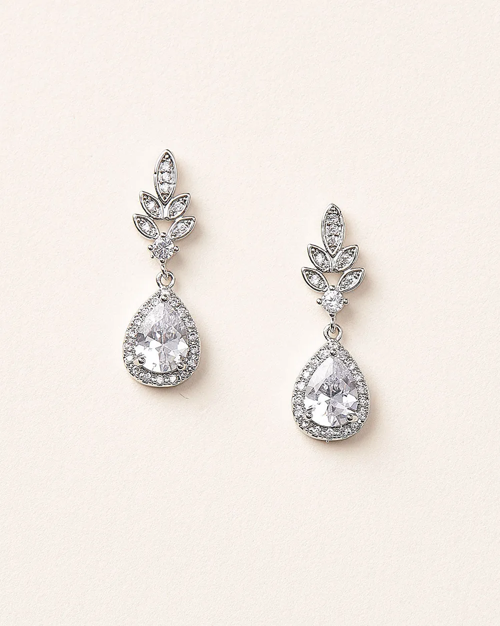 Emilia Floral CZ Earrings