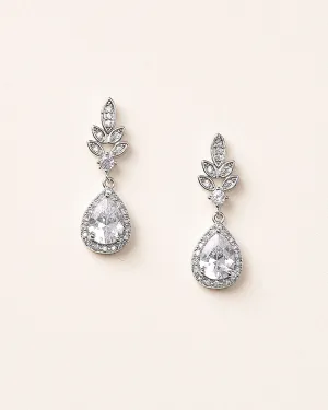 Emilia Floral CZ Earrings