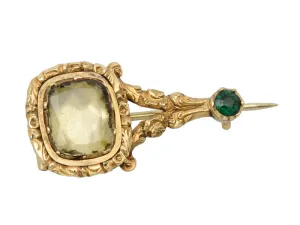 Georgian Halley's Comet Brooch