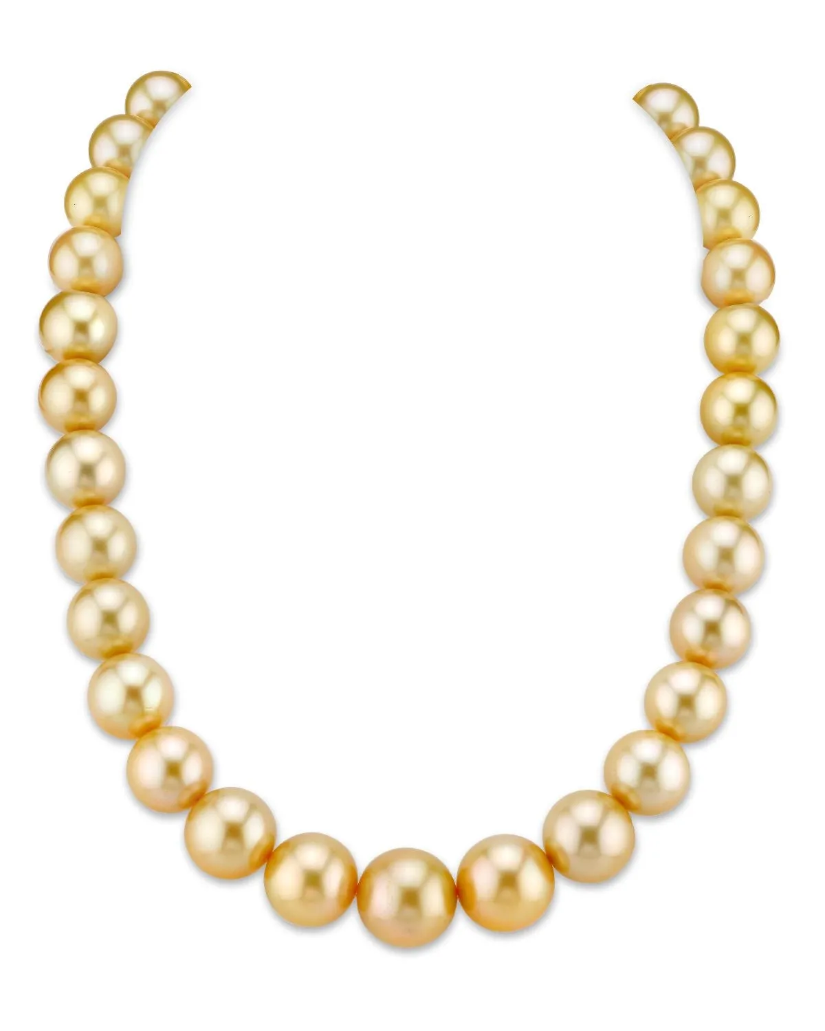 Golden South Sea Pearl Necklace, 13.0-15.0mm - AAA/Gem Quality