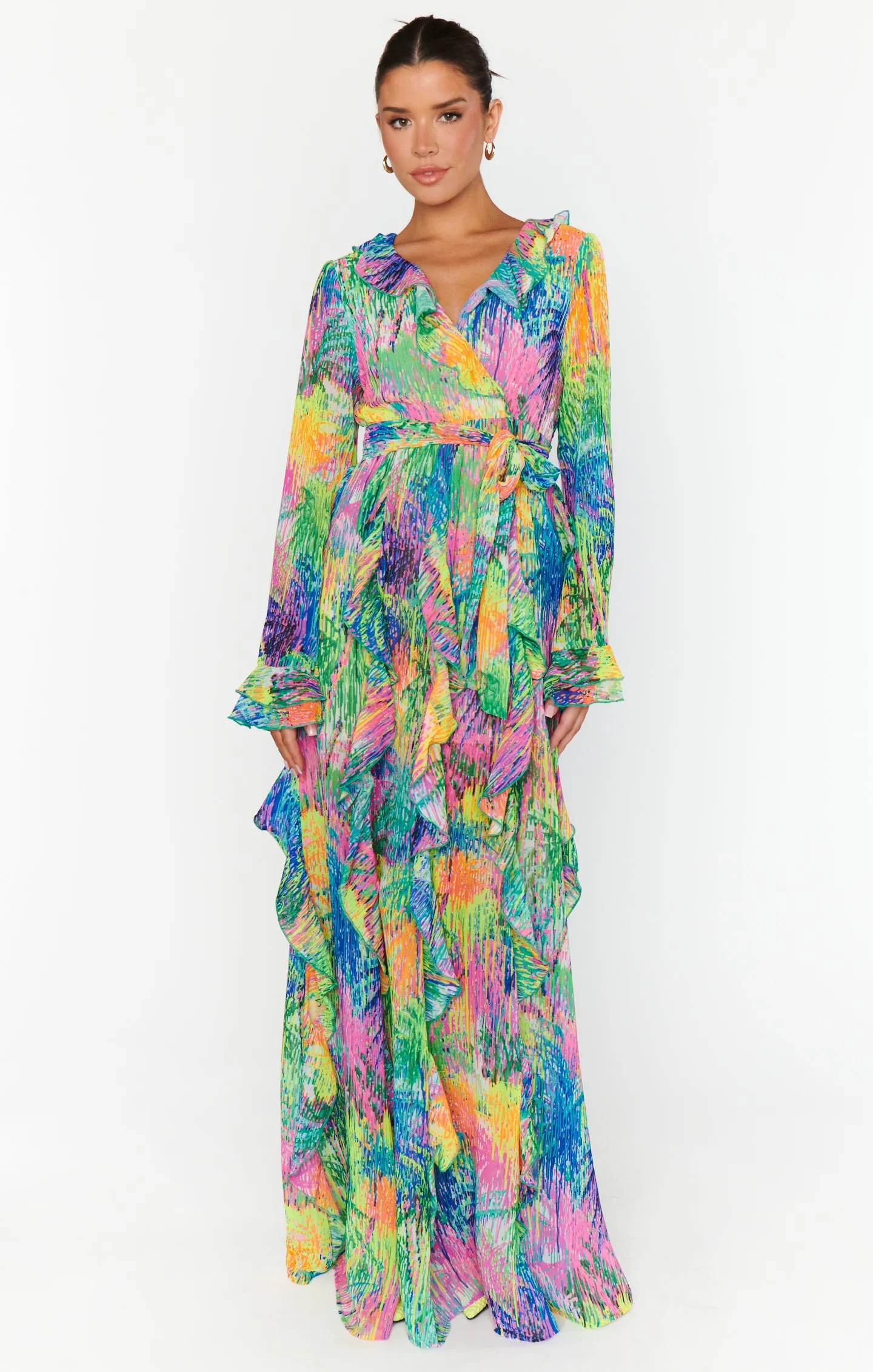 Jenny Ruffle Maxi Dress ~ Everhart Palms