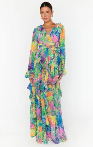 Jenny Ruffle Maxi Dress ~ Everhart Palms