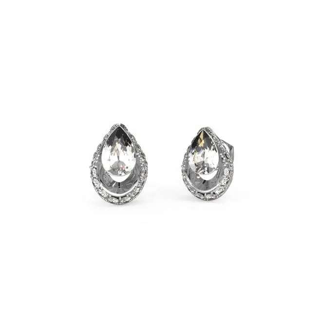 Ladies Lollipop Silver Crystal Stud Earrings UBE03393RH