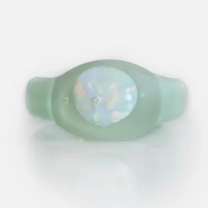 Large Opal Glass Ring