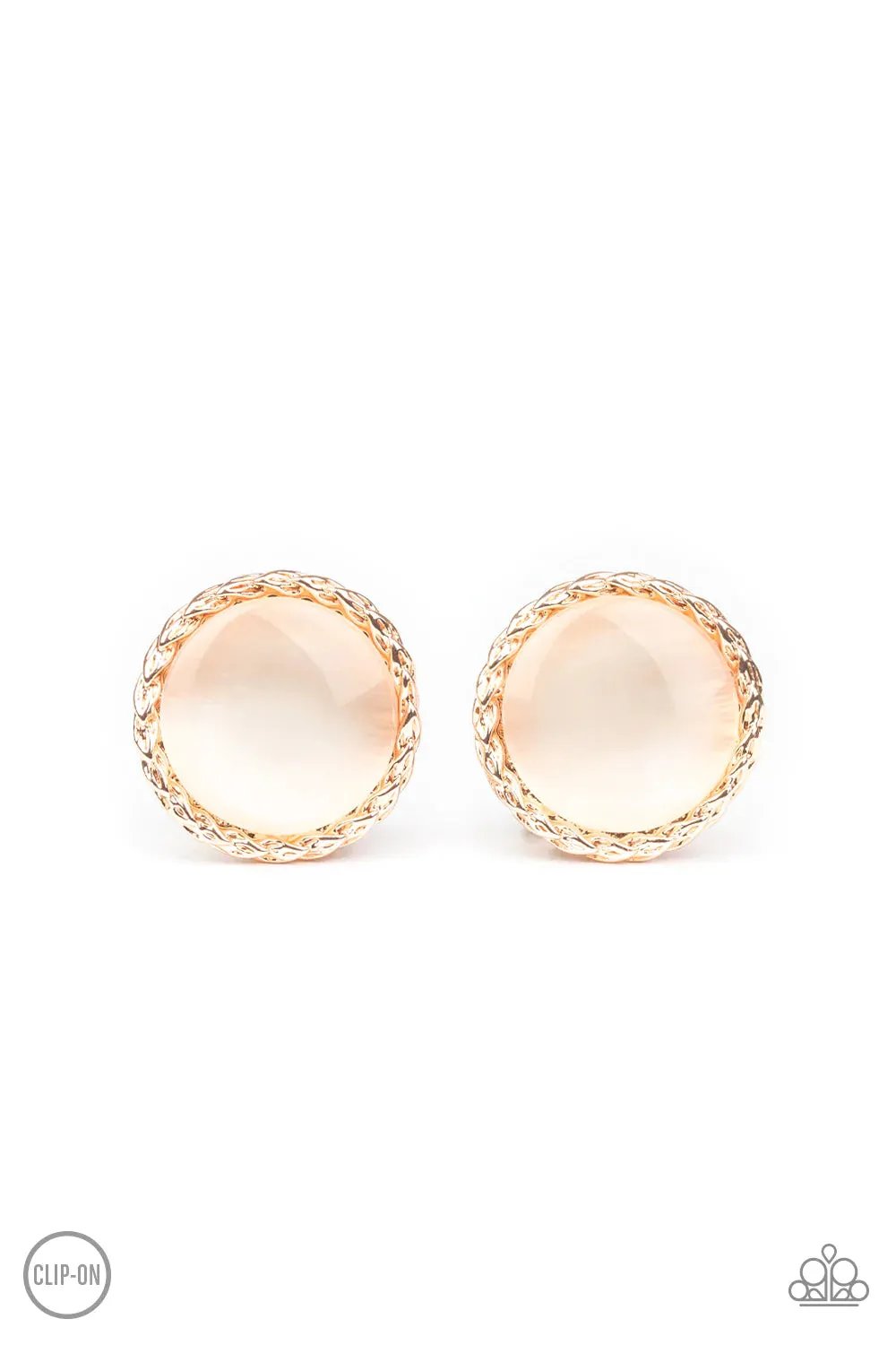 Paparazzi Earring ~ Get Up and GLOW - Rose Gold