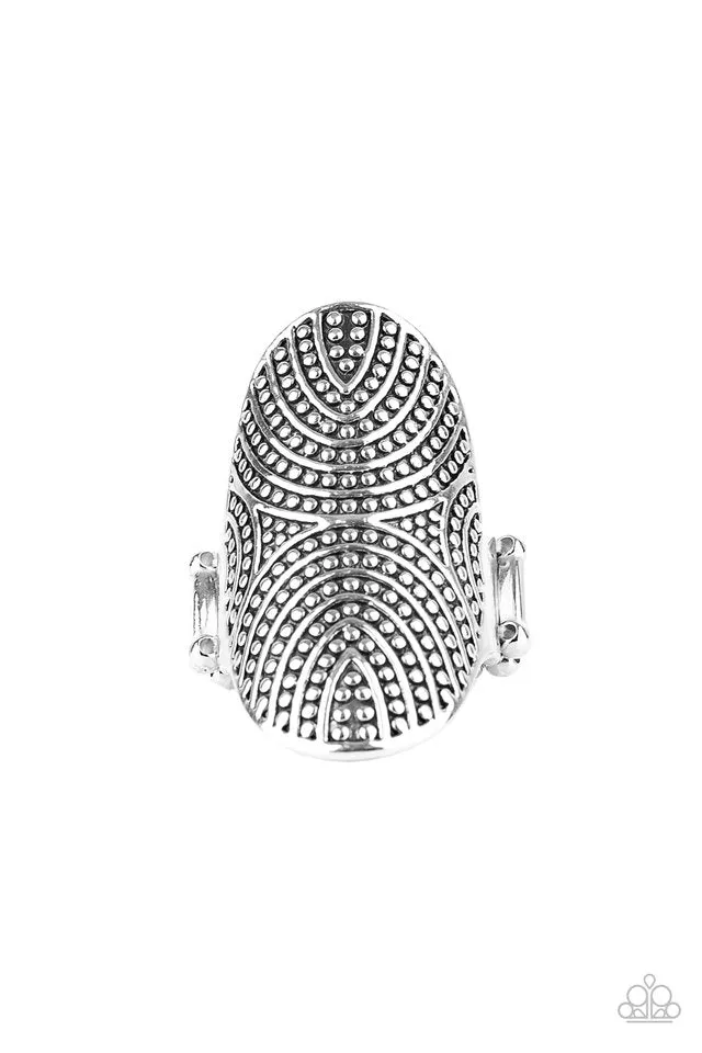 Paparazzi Ring ~ Crop Circles - Silver