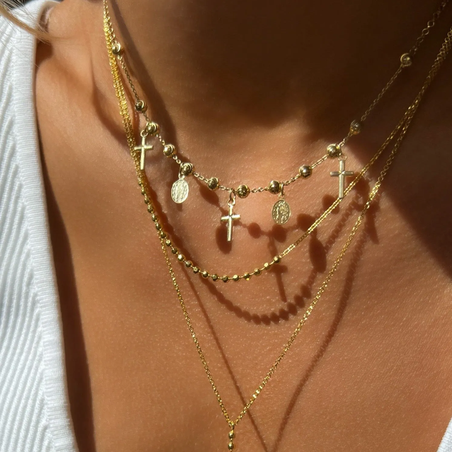 Radiant Cross Necklace