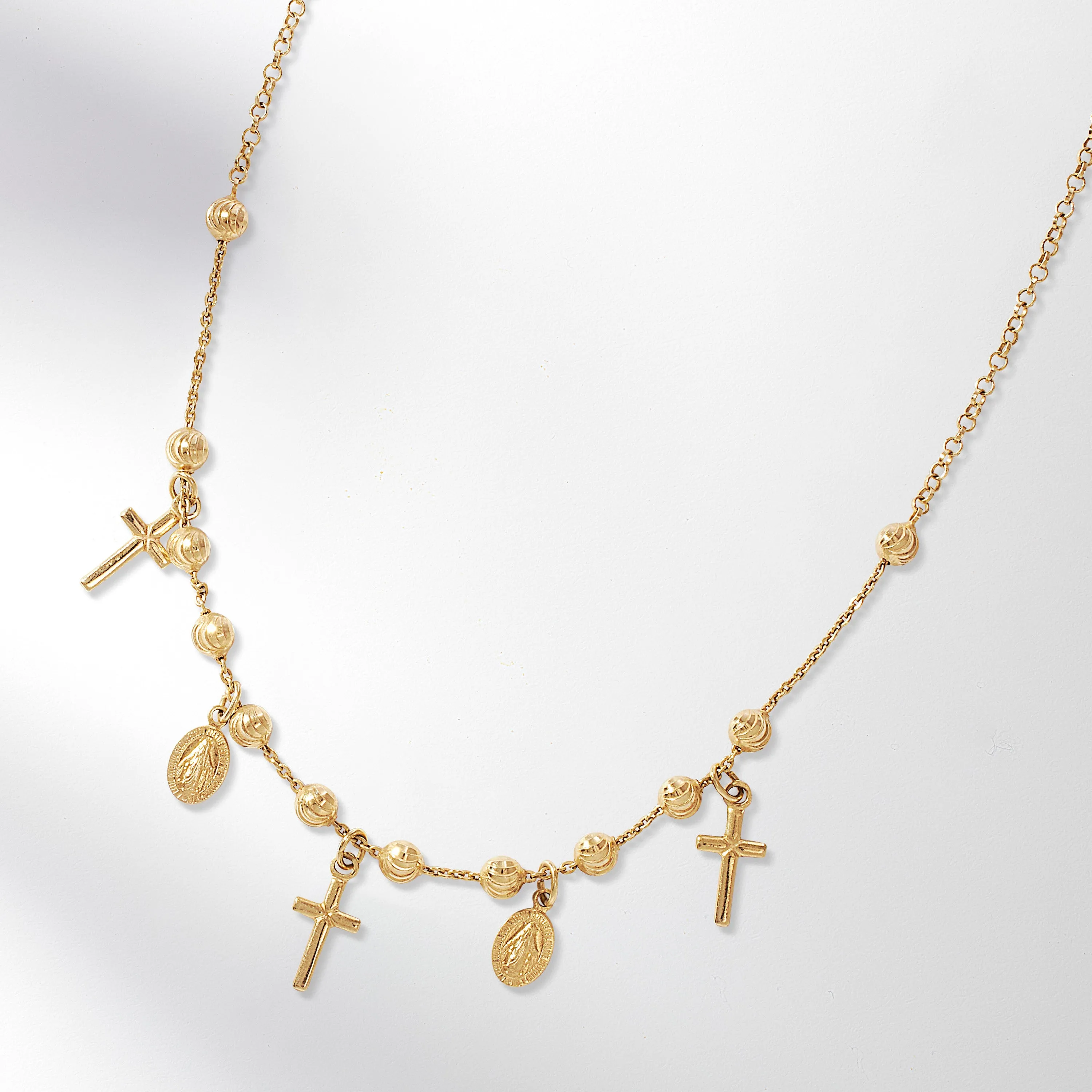 Radiant Cross Necklace