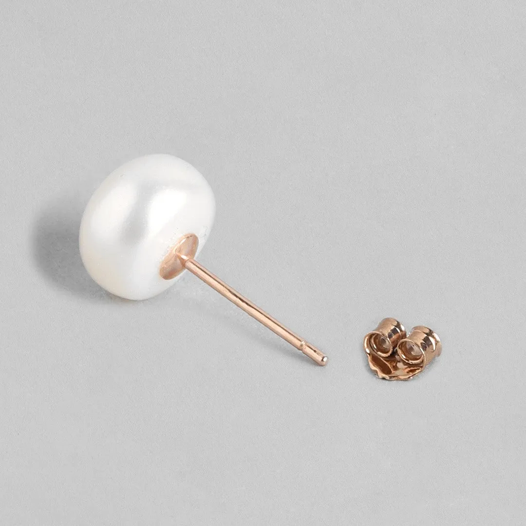 Rose Gold & Rhodium Plated Delicate Pearl Combo