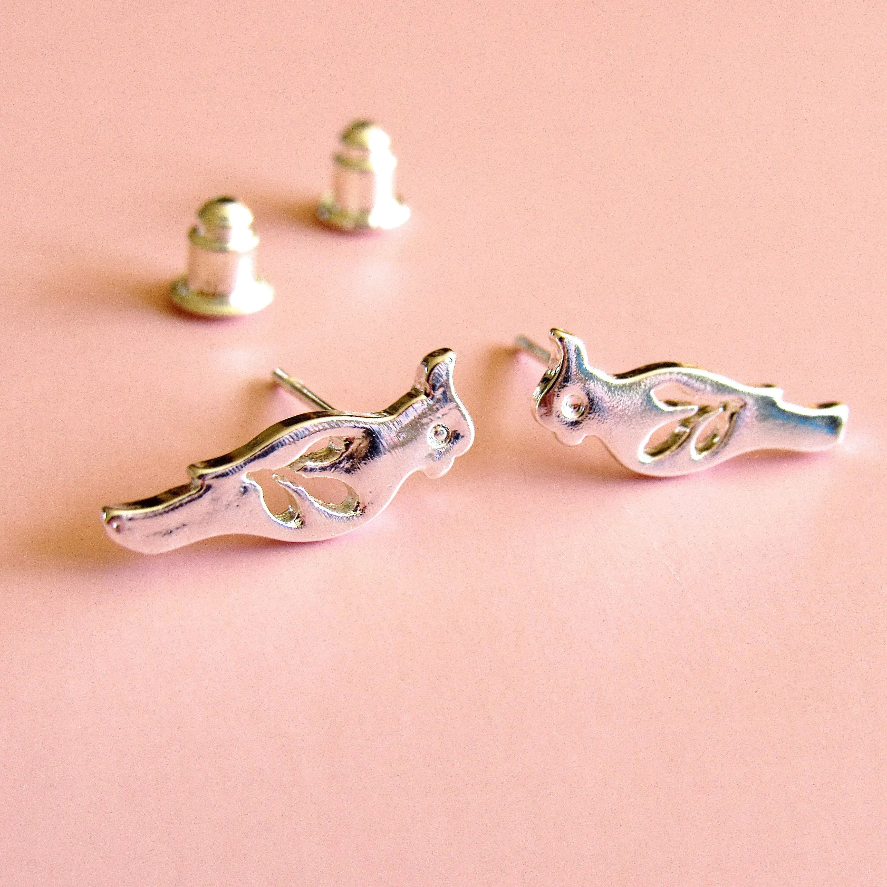 Silver Dove Earrings