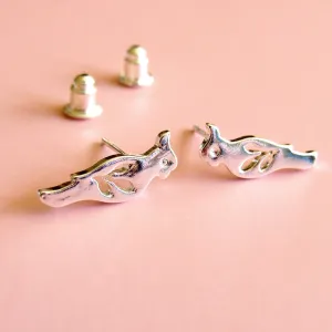 Silver Dove Earrings