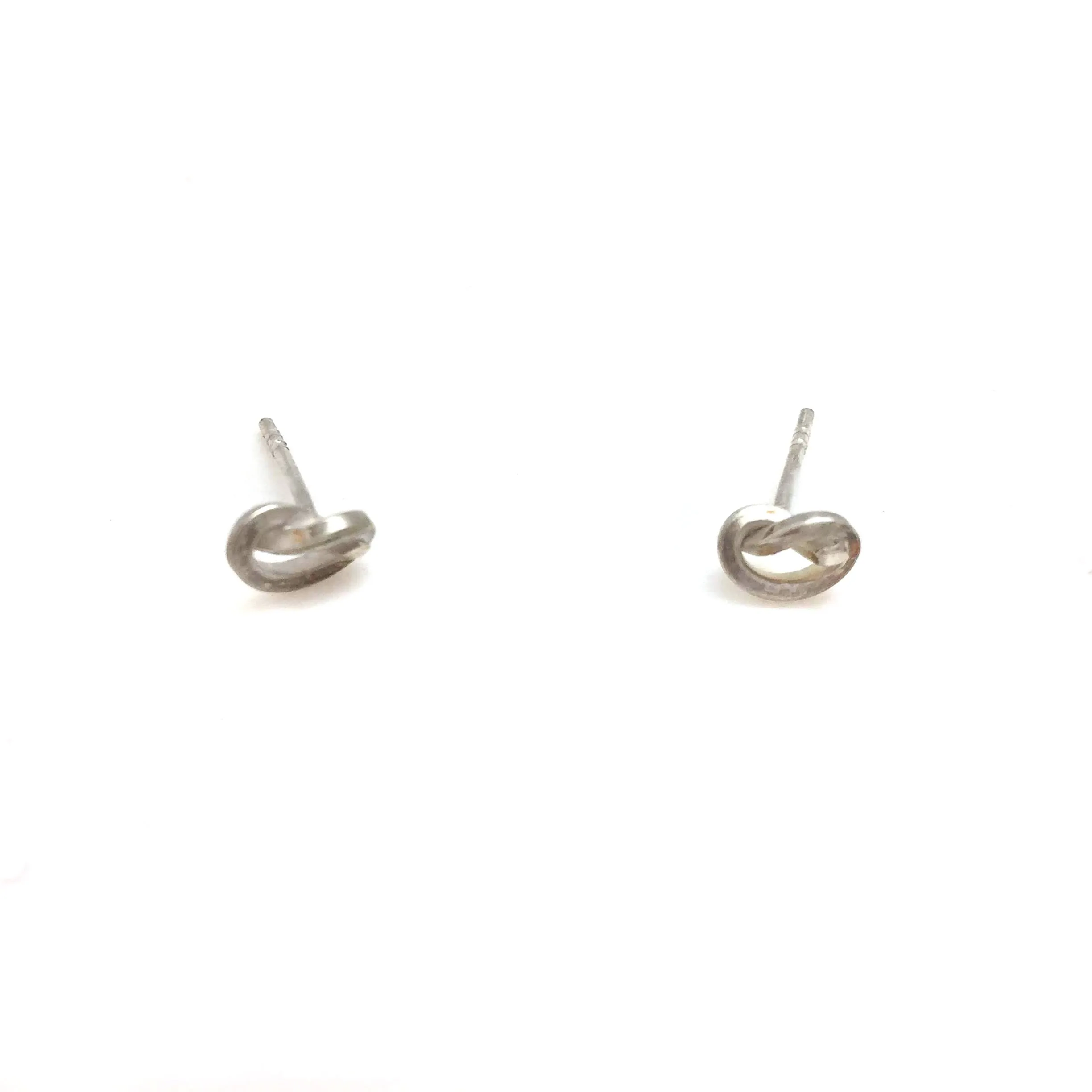 Silver Twist Studs