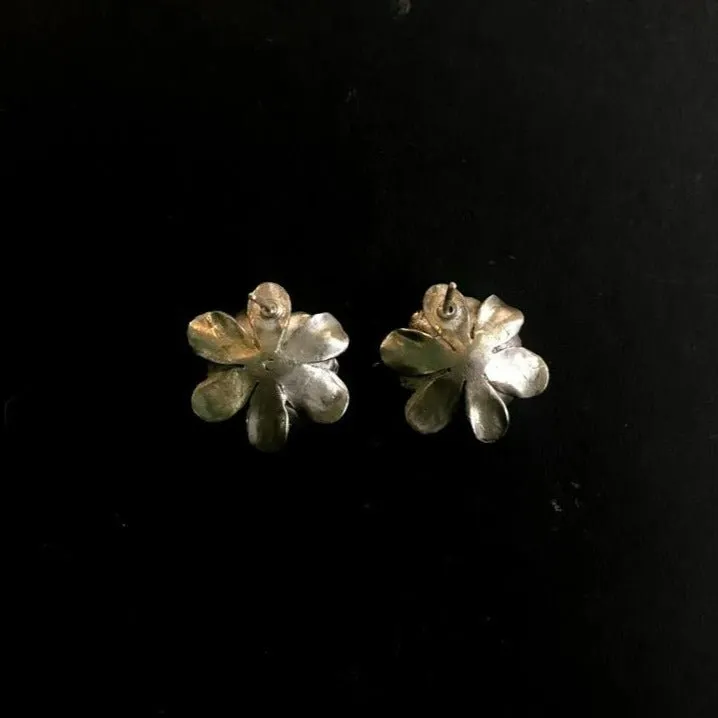 Spring Floral Studs with Pearl