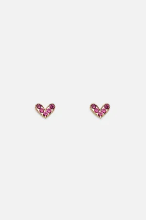 Tiny Heart Studs