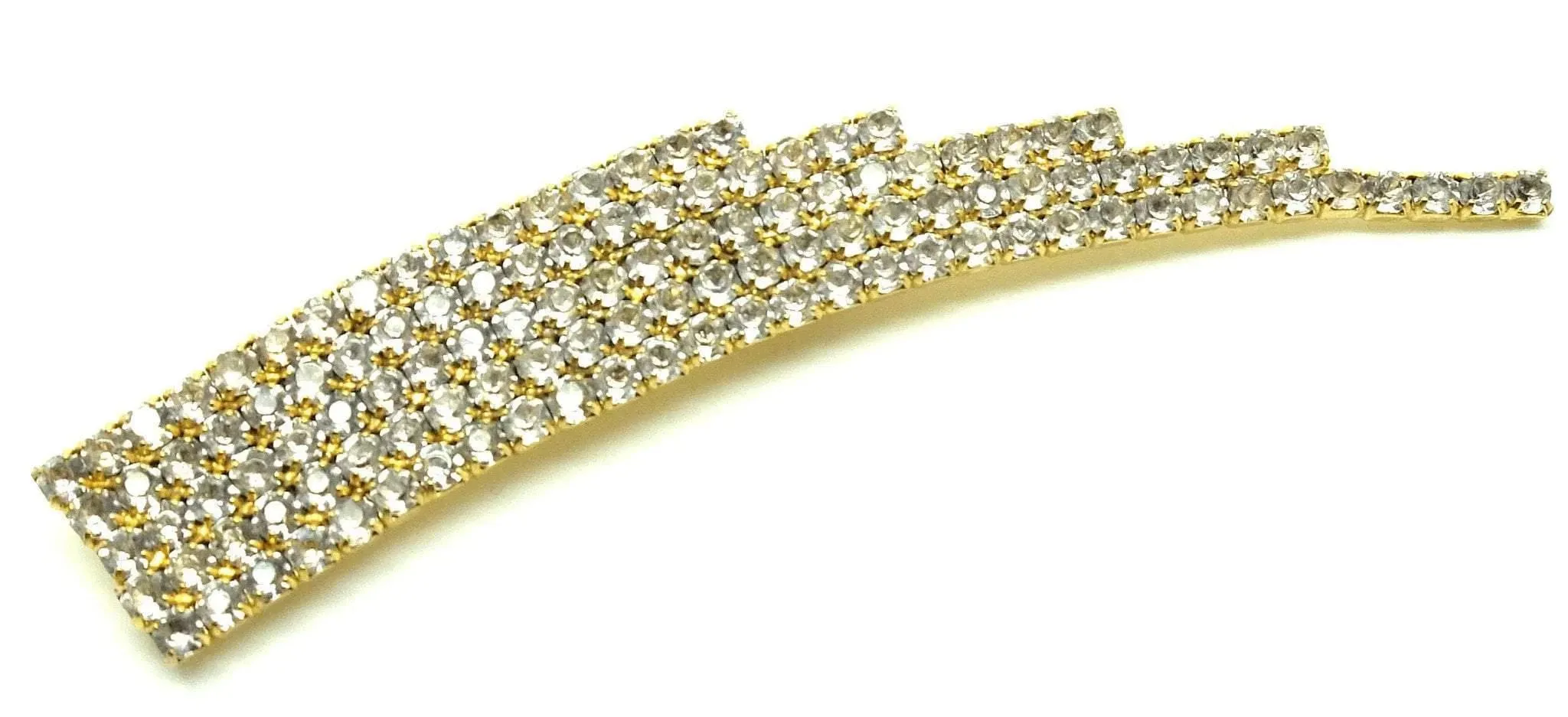 Vintage 1950s Diamante Comet Brooch