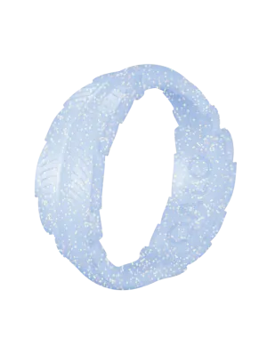 Women's Blue Radiant Sky Serene Silicone Ring